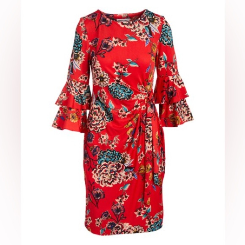 Shelby & Palmer Red Floral Dress size 10
